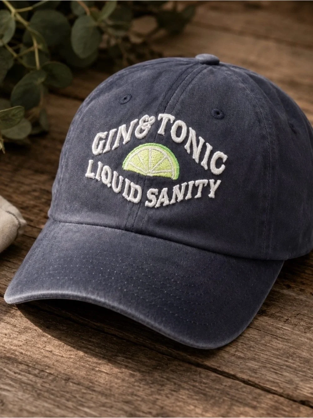 American Needle Gin & Tonic Liquid Sanity Navy Baseball Cap Hat NW